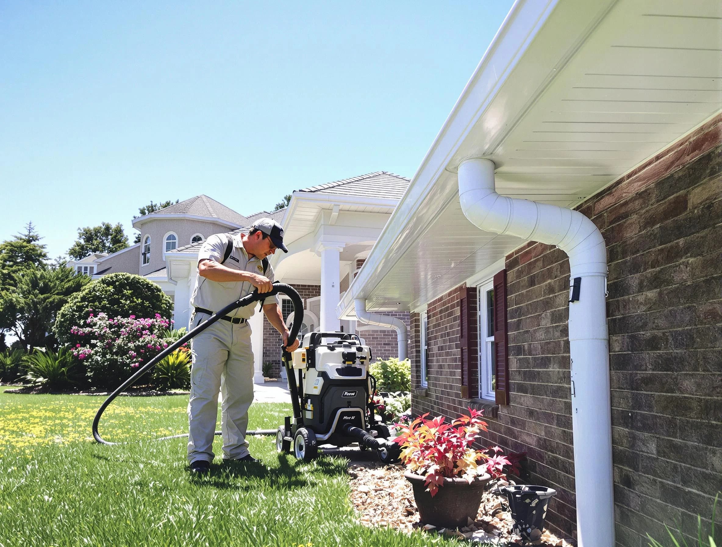 Downspout Cleaning in Kent